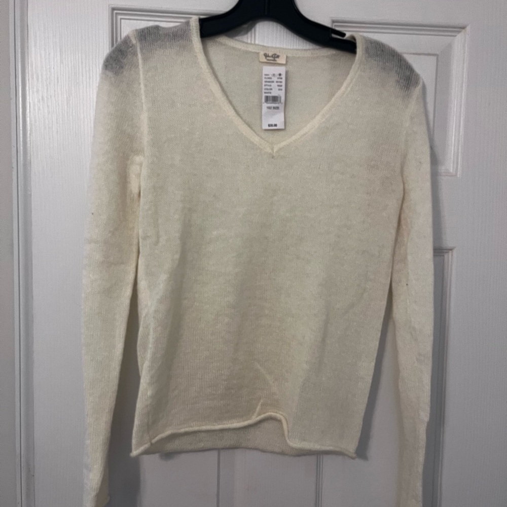PacSun Cream V-Neck Sweater